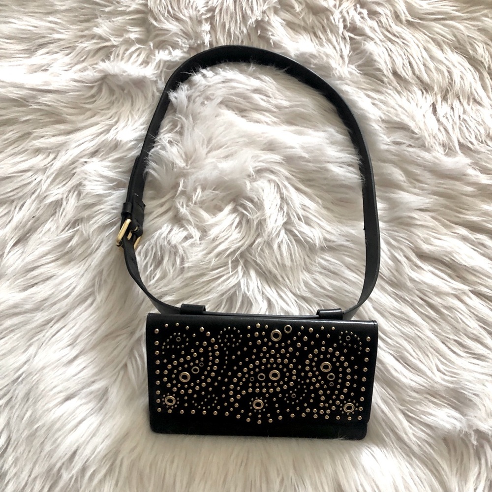 Rebecca Minkoff Studded Waist Belt Wallet. EUC Belt has creasing. L